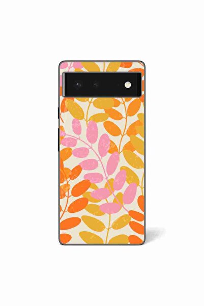 OEM Husa compatibila cu Google Pixel 6 Silicon Gel Tpu Model Summer Leaves