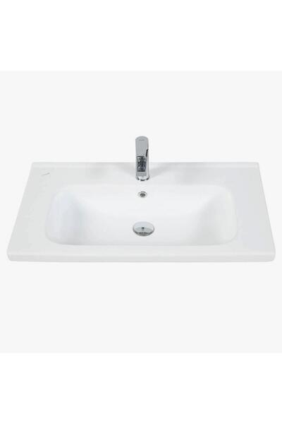 Creavit İdeal 80 cm Dolap Uyumlu Etajerli Lavabo (1.kalite) ID080.02