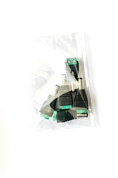 Vidalı Terminal DC Güç Jack Konnektörü 5.5 X 2.5mm Dişi Jakı Güç Konektörü 5 Adet