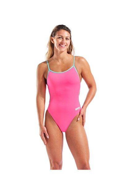 ARENA Womens Swimsuit Lace Back Solid Kadın Yücücü Mayosu 004651970