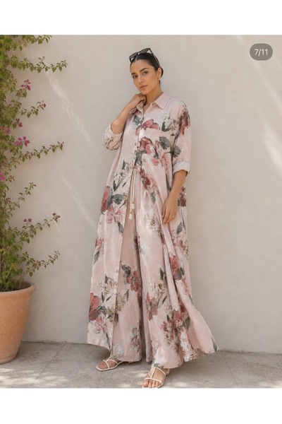 yusracollectionn Italian Linen Premium Set – Women's Combination with Floral ...