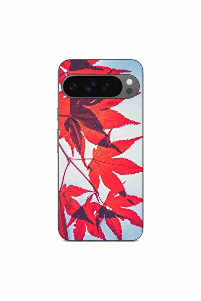 OEM Husa compatibila cu Google Pixel 9 Pro XL Silicon Gel Tpu Model Frunze de...