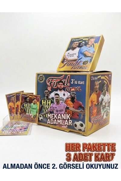 ni-ag Mekanik Adamlar Futbolcu Kartları En Son Seri 25 Paket 3'lü (75 Kart) K...