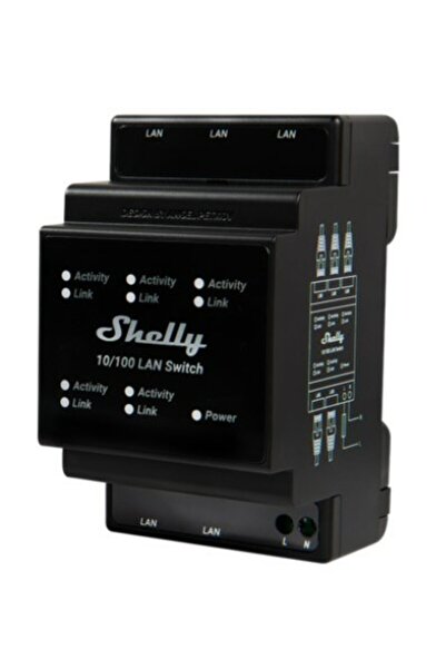 Shelly Switch LAN 5 porturi 10/100 Mbit
