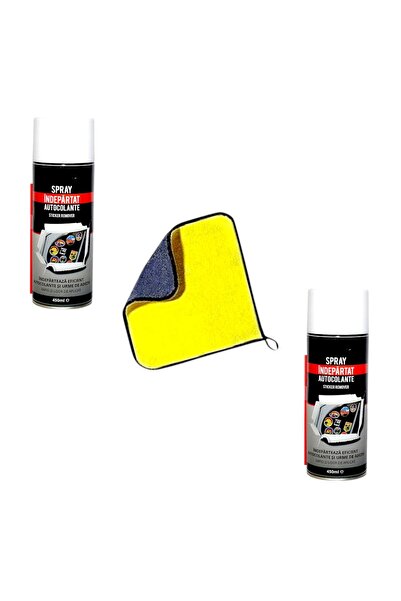 OEM Set of 2 Technical spray for removing/eliminating old stickers + microfib...
