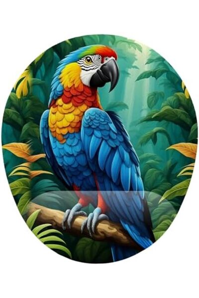 Yıldızan Nzr Beautestore Parrot Patterned Mouse Pad with Wrist Support 2026 1...