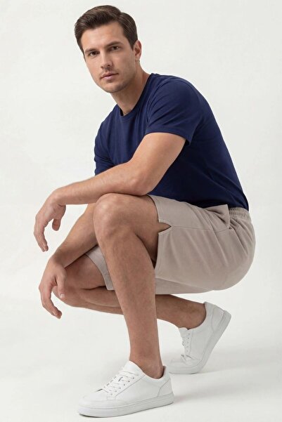 EXSPORT Erkek Yırtmaçlı Yan Cepli Comfort Pamuksu Şort