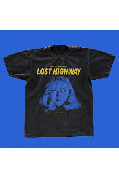 Grafftee Clothing Tricou oversize unisex cu imprimeu Lost Highway