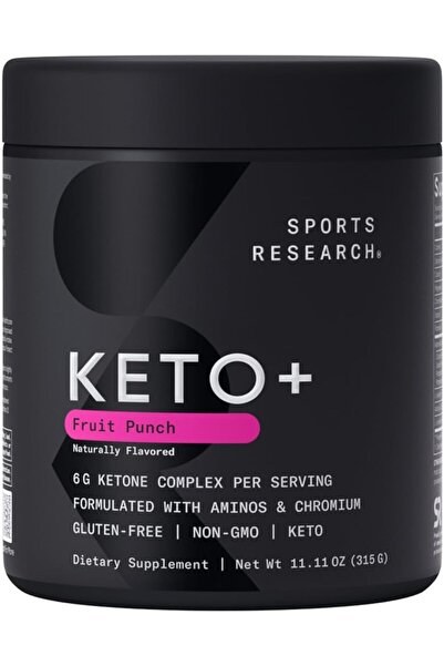 Sports Research كيتو بلس كيتونات خارجية - جو بي إتش بي - 30 حصة - نكهة فواكه ...