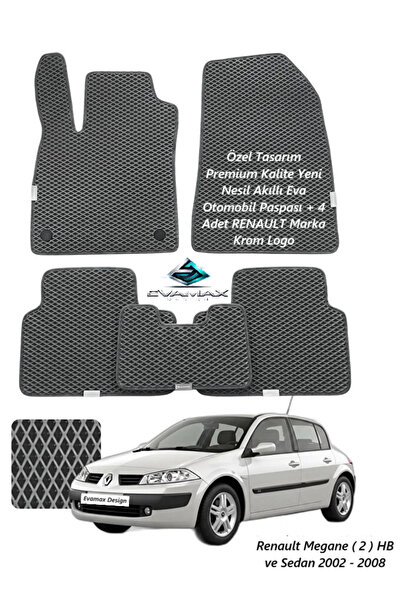 Evamax Design Renault Megane ( 2 ) HB ve Sedan 2002 - 2008 Özel Tasarım Premi...