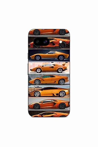 OEM Husa compatibila cu Google Pixel 8A Silicon Gel Tpu Model Masini Lamborghini