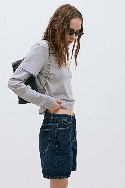 Suud Collection Blue Everly Denim Shorts