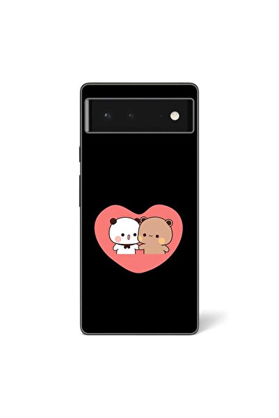 OEM Husa compatibila cu Google Pixel 6 Silicon Gel Tpu Model Bubu Dudu In Heart