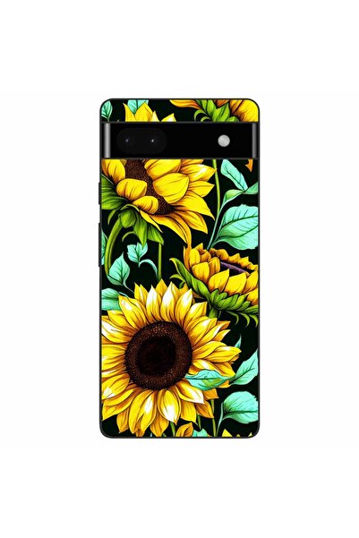 OEM Husa compatibila cu Google Pixel 6A Silicon Gel Tpu Model Floarea Soarelu...