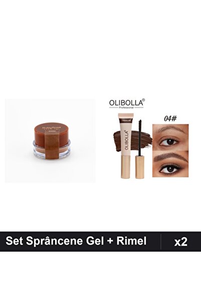 Ruby Rose Set of 2 Eyebrow Products - Dark Gel + Olibolla Chocolate Mascara