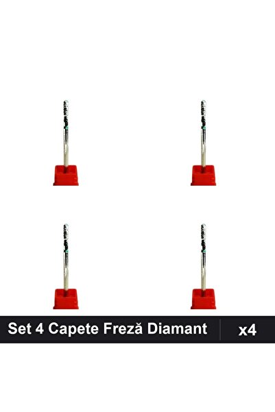 NAİLS Set 4 Capete Freză Diamant Unghii, Manichiura Profesională, Accesoriu P...