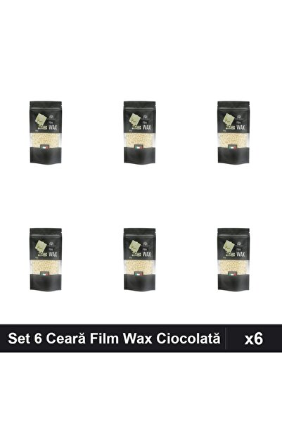 global fashion Set 6 Ceară Film Wax Epilare 100g Ciocolată Albă, Depilare Pro...