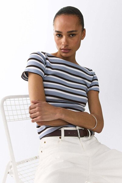 H&M Boat-neck cotton top