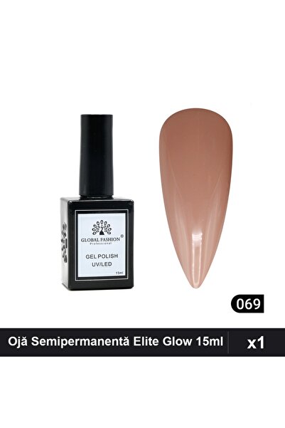 global fashion Elite Glow Semi-permanent Nail Polish 15ml, UV/LED Gel Polish,...
