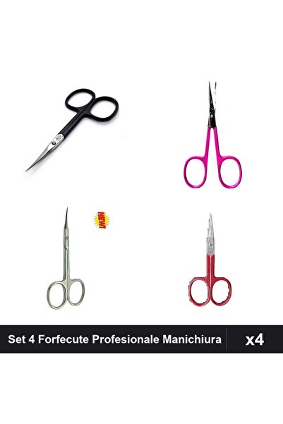 One Group Set 4 Forfecute Profesionale Manichiura One Group, Cuticule și Ungh...