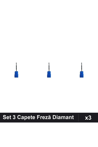 NAİLS Set 3 Capete Freză Diamant Unghii, Manichiură Profesională, Polisare și...