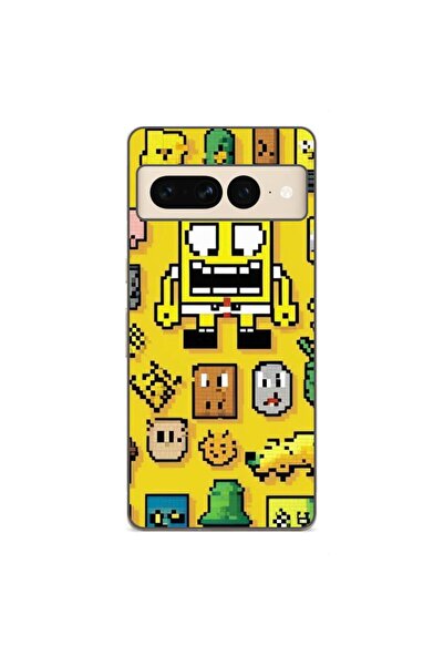 OEM Husa compatibila cu Google Pixel 7 Pro Silicon Gel Tpu Model Pixel Art Sp...