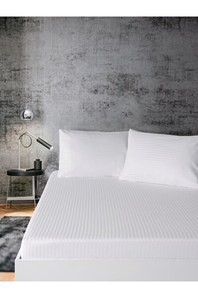 PAMUKCUM Cotton Satin Elastic Sheet Set Single/Double/King Size
