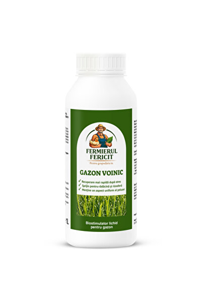 FermierulFericit.ro 🌿 Gazon Voinic 1L – Biostimulator pentru Gazon 🌱 Peluză...