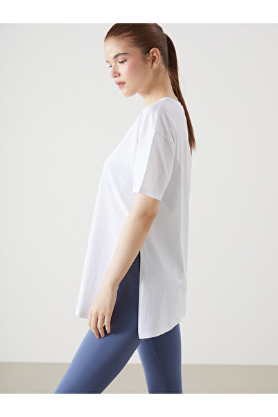 LC Waikiki Nevavm Differential Cut Oval Collar Oversize Women's Sports T-Shirt
