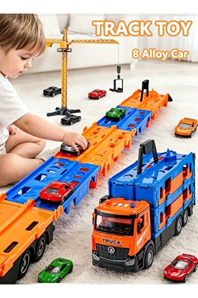 Generic Quivlox Race Car Track Toy Truck, Toddler Transport Truck Toy, 49.21-...