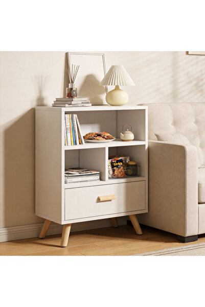 GoldenLike 3 Tier Side Table, Nightstand, End Table, Storage Cabinet, Suitabl...