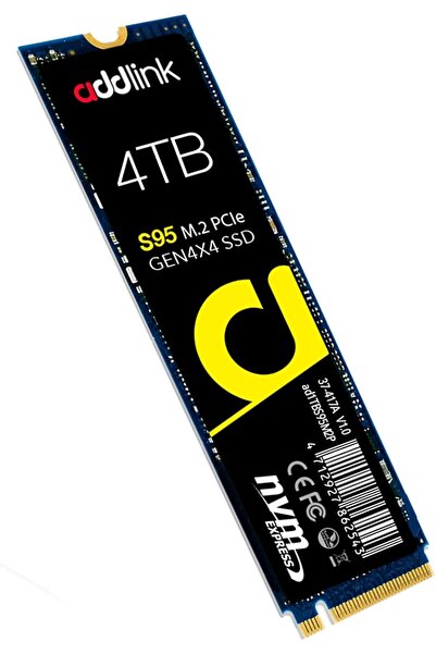 ADDLINK 4TB S95 NVMe Okuma 7400MB-Yazma 7000MB M.2 SSD AD4TBS95M2P