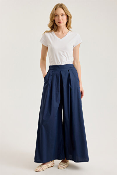 HomeStore Wide Cut Back Pants with Pockets