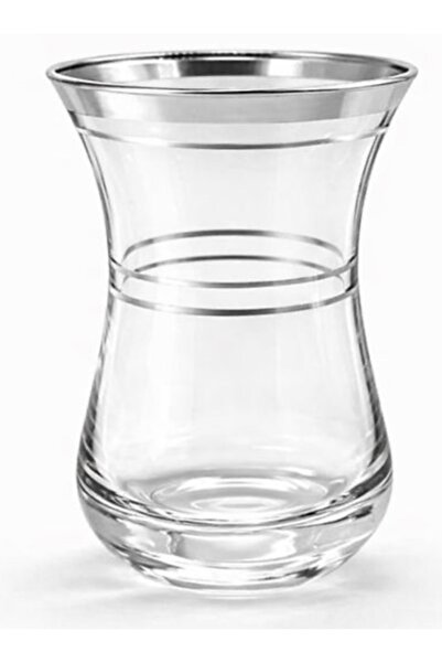 Paşabahçe Ajda platin yaldızlı çay bardağı 6’lı 160cc