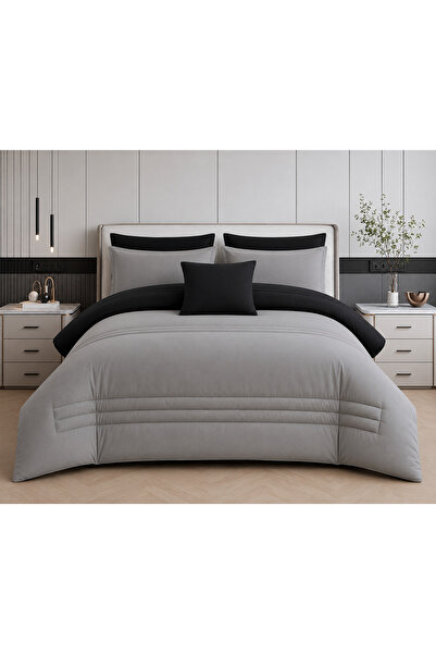 Arabian Threads Luxury 8-Piece Reversible Comforter Set – King Size, Microfib...