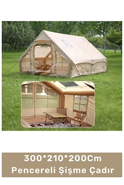 Kozera #Çadır Lüks Geniş Kamp Doğa Outdoor Pencereli Şişme Çadır 6 Kişilik 4 ...