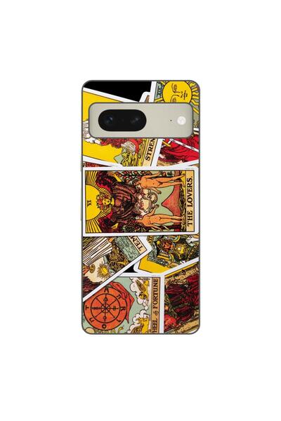 OEM Husa compatibila cu Google Pixel 8 Silicon Gel Tpu Model Carti Tarot