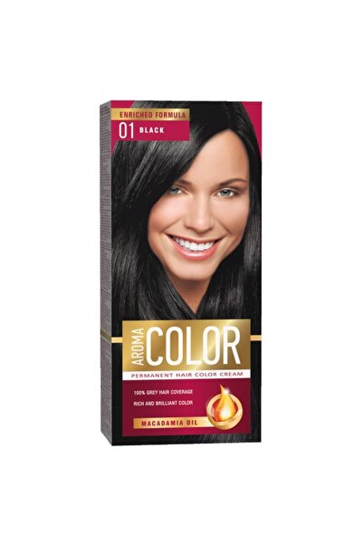 Vader Vopsea pentru Par, Aroma Color, 01 Black,