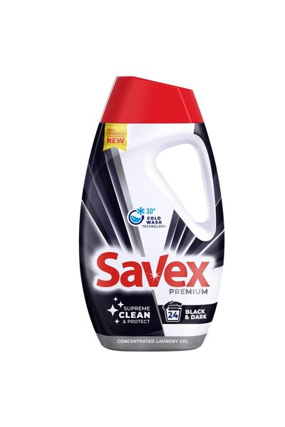 Vader Detergent lichid, Savex, Premium 1.08 L Negru închis, 27 spalari
