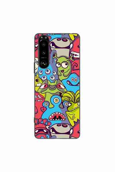 OEM Husa compatibila cu Sony Xperia 5 III Silicon Gel Tpu Model Squishi Monsters