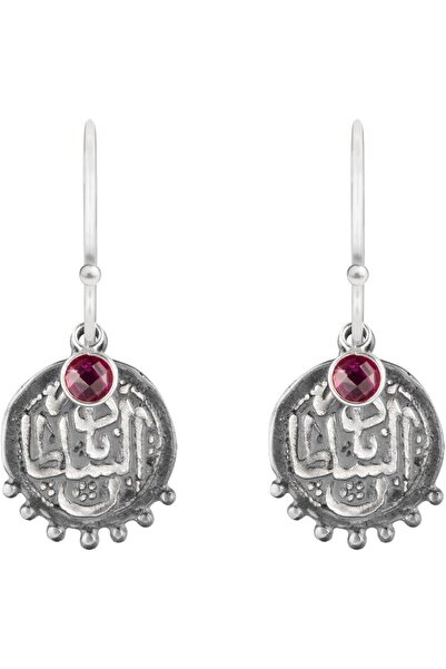 MINZA The King Women's Earrings, 925 Sterling Silver, Beaded Earrings, with A...