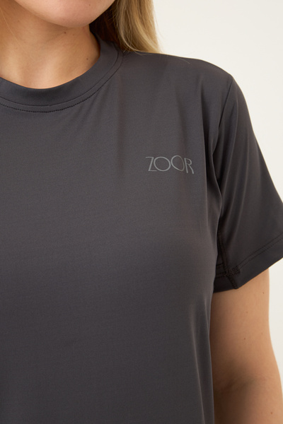 Zoor Kadın Kısa Kol Compression Fitness Gym Spor Body Tshirt