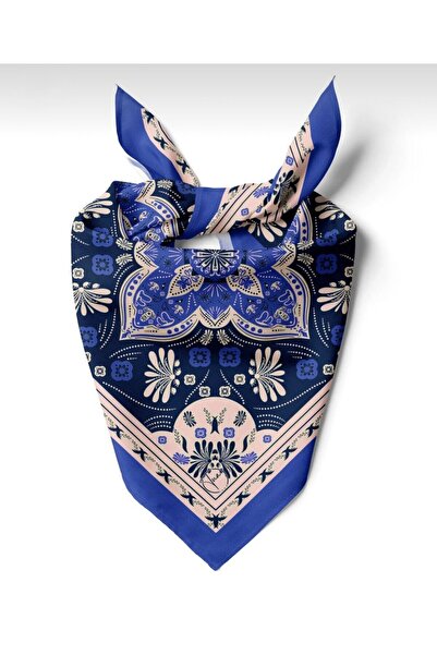 618 CONCEPT 55X55 Ancient Blue Bandana Scarf