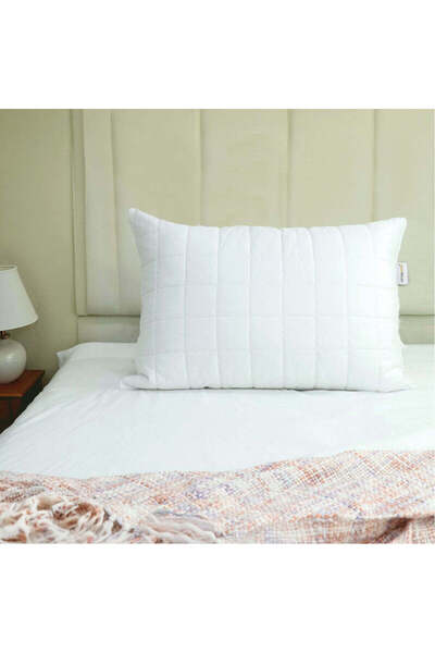 COTTON HOME Sapphire Quilted Premium Cotton Pillow with Down Alternative fill...