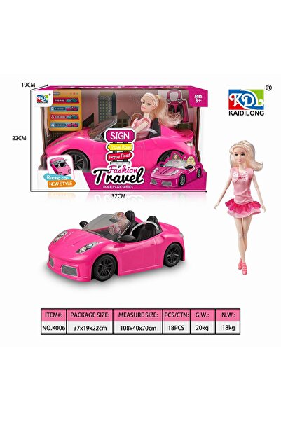 PRC Doll with car 37*22*19cm
