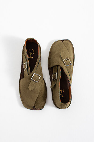 DUXAL SHOES Kooper ženske sandale od prave kože i antilopa sa kopčom, svakodn...