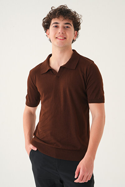 Gambocci Regular Fit Polo Yaka T-shirt | Triko Casual Erkek