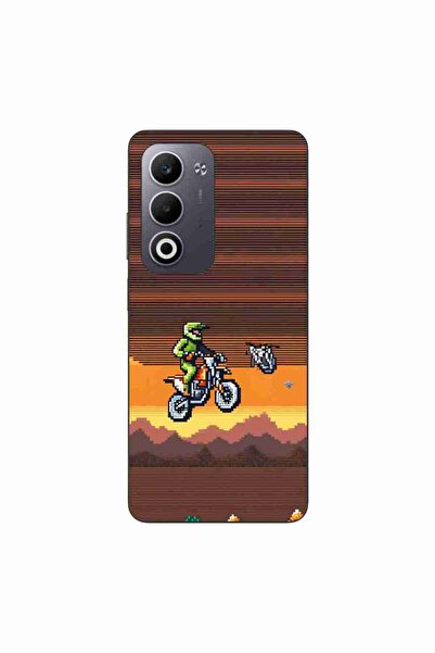 OEM Case compatible with Oppo A5 Silicon Gel Tpu Pattern Pixel Art Motorcross