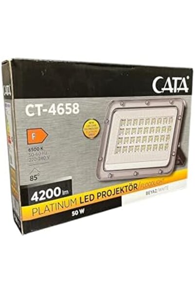 Yıldızan Platinum 50 Watt Led Projektör IP65 6500K Beyaz Işık 4200 Lümen Dış ...