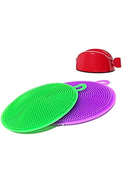 Yıldızan Nzr Beautestore Silicone Dish Sponge, 2 Pieces Multi-Purpose Cleanin...